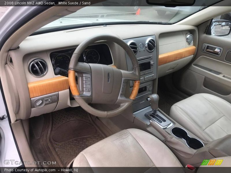 White Suede / Sand 2008 Lincoln MKZ AWD Sedan