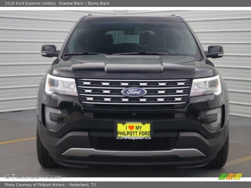 Shadow Black / Ebony Black 2016 Ford Explorer Limited