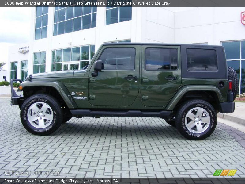 Jeep Green Metallic / Dark Slate Gray/Med Slate Gray 2008 Jeep Wrangler Unlimited Sahara