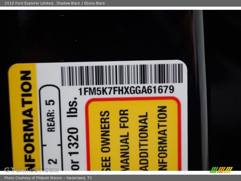 Shadow Black / Ebony Black 2016 Ford Explorer Limited
