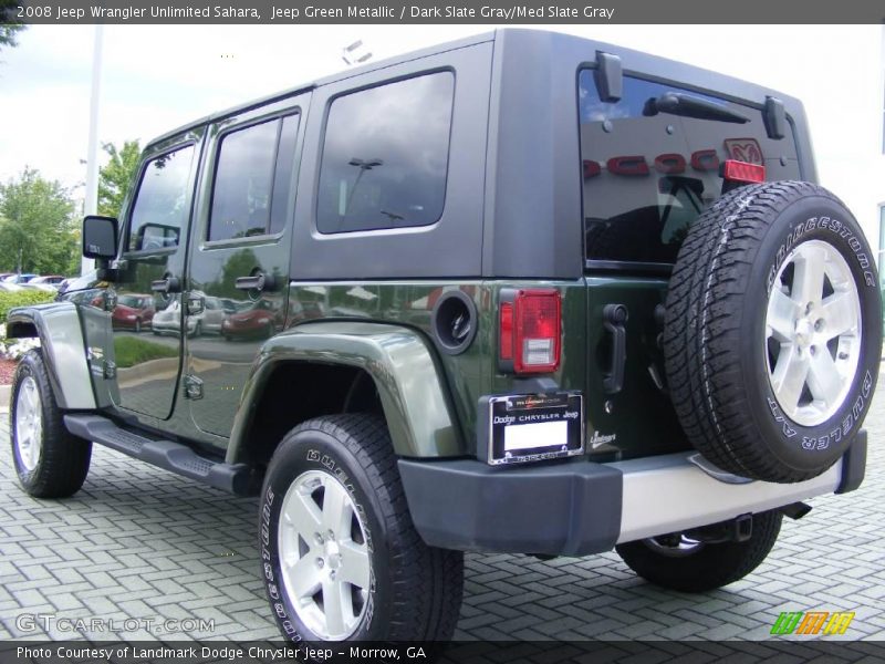 Jeep Green Metallic / Dark Slate Gray/Med Slate Gray 2008 Jeep Wrangler Unlimited Sahara