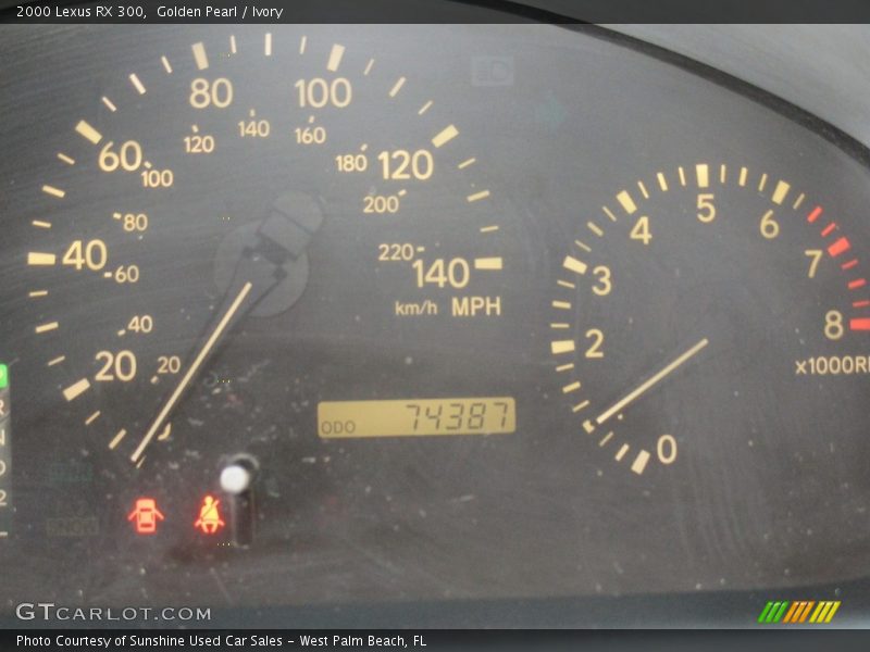 Golden Pearl / Ivory 2000 Lexus RX 300