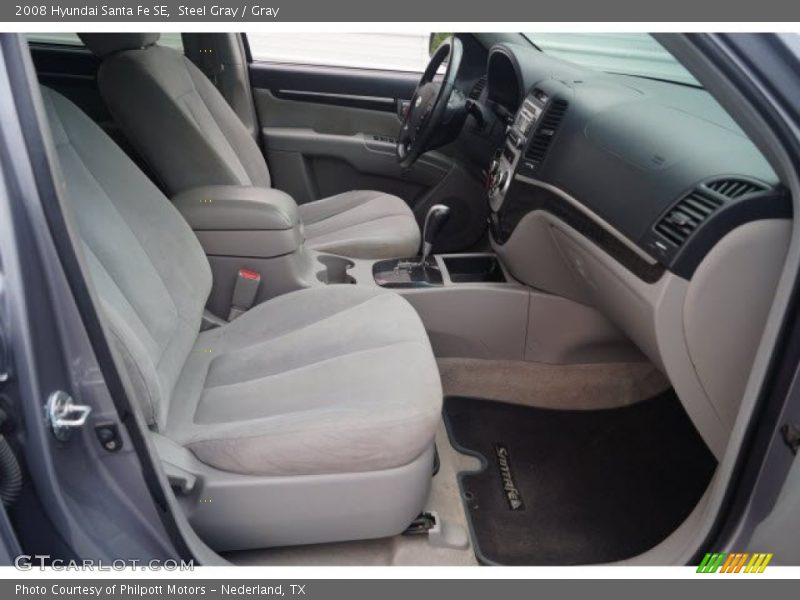 Steel Gray / Gray 2008 Hyundai Santa Fe SE