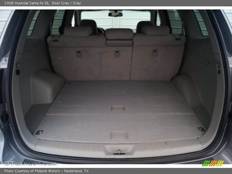 Steel Gray / Gray 2008 Hyundai Santa Fe SE