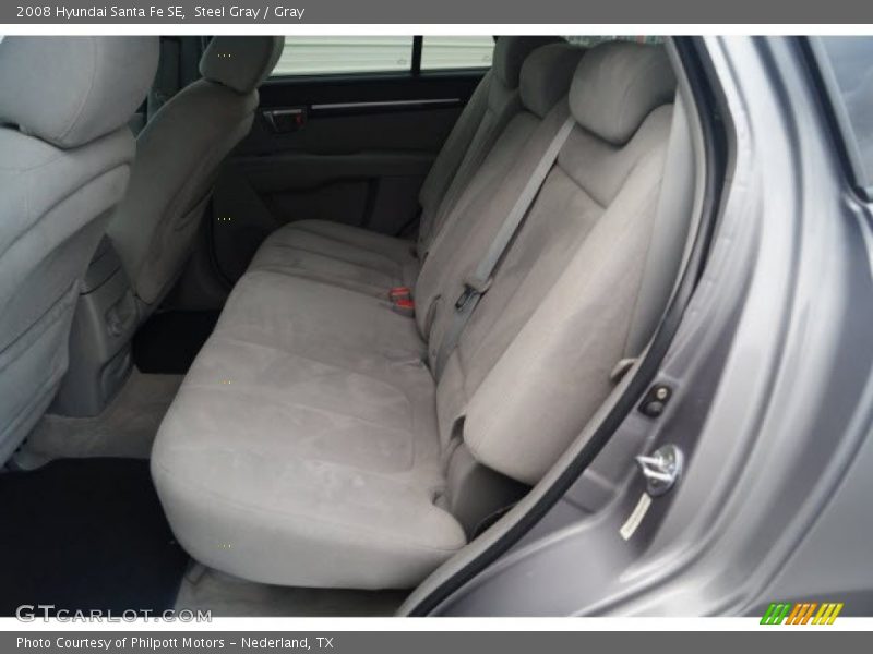 Steel Gray / Gray 2008 Hyundai Santa Fe SE