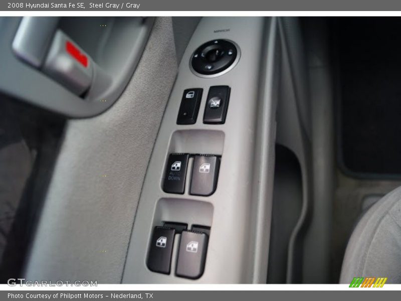 Steel Gray / Gray 2008 Hyundai Santa Fe SE