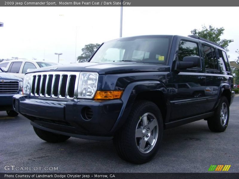Modern Blue Pearl Coat / Dark Slate Gray 2009 Jeep Commander Sport