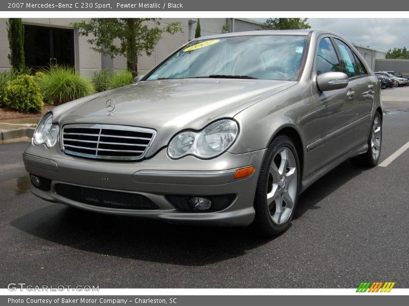 Pewter Metallic / Black 2007 Mercedes-Benz C 230 Sport