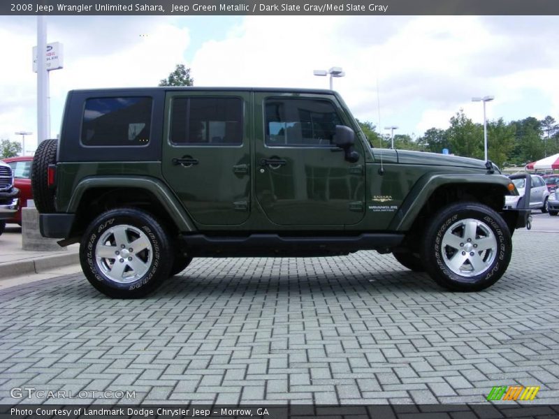 Jeep Green Metallic / Dark Slate Gray/Med Slate Gray 2008 Jeep Wrangler Unlimited Sahara