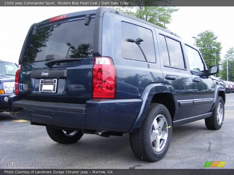 Modern Blue Pearl Coat / Dark Slate Gray 2009 Jeep Commander Sport