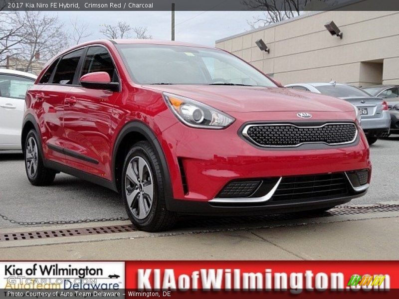Crimson Red / Charcoal 2017 Kia Niro FE Hybrid