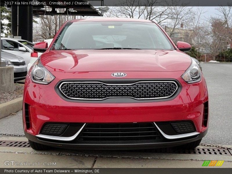 Crimson Red / Charcoal 2017 Kia Niro FE Hybrid