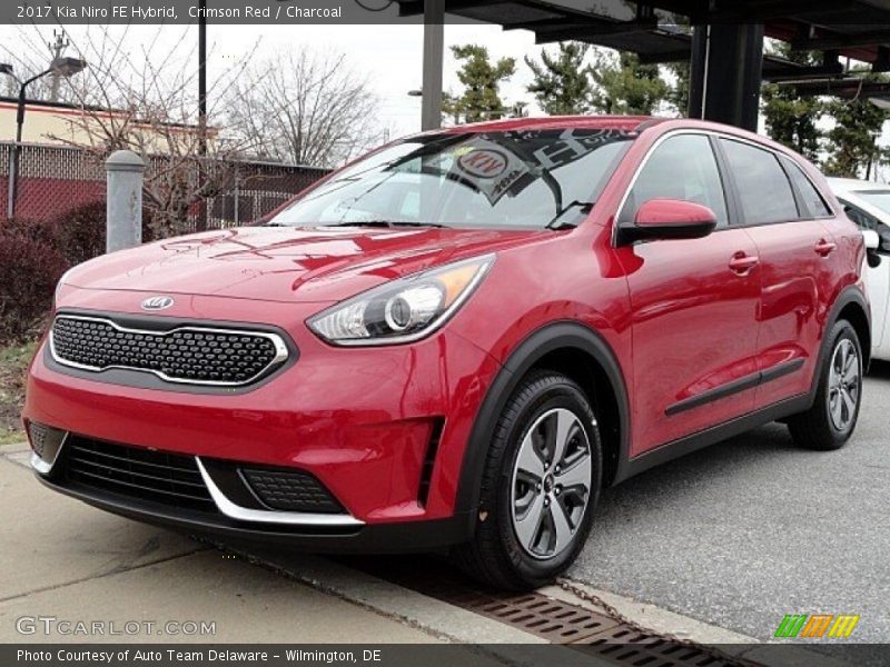Crimson Red / Charcoal 2017 Kia Niro FE Hybrid