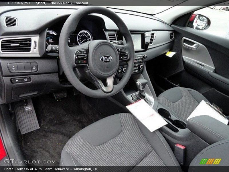 Crimson Red / Charcoal 2017 Kia Niro FE Hybrid
