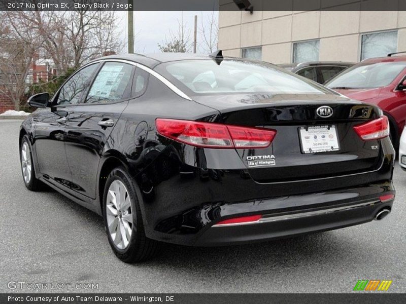 Ebony Black / Beige 2017 Kia Optima EX