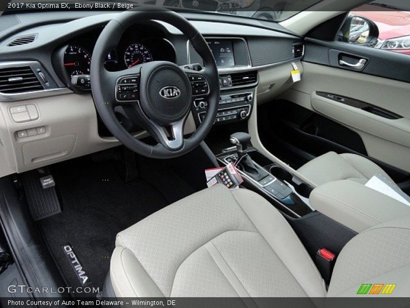 Ebony Black / Beige 2017 Kia Optima EX