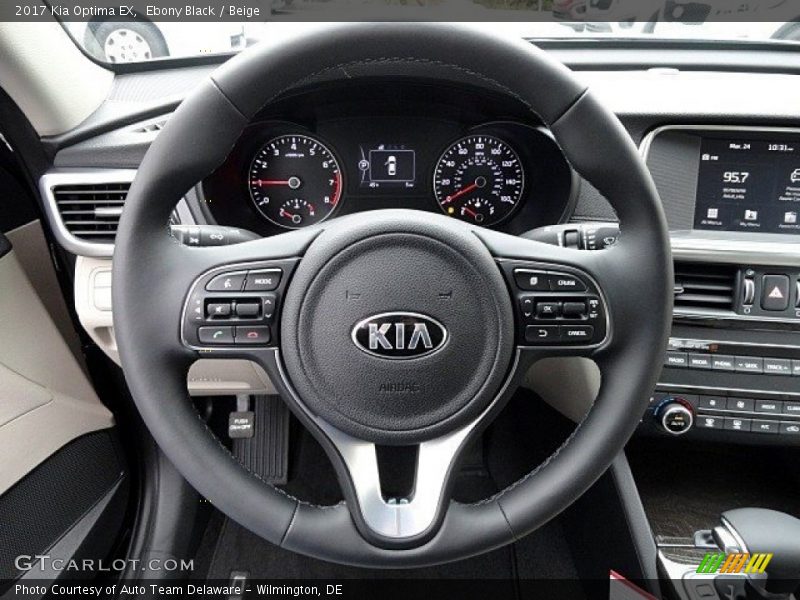 Ebony Black / Beige 2017 Kia Optima EX