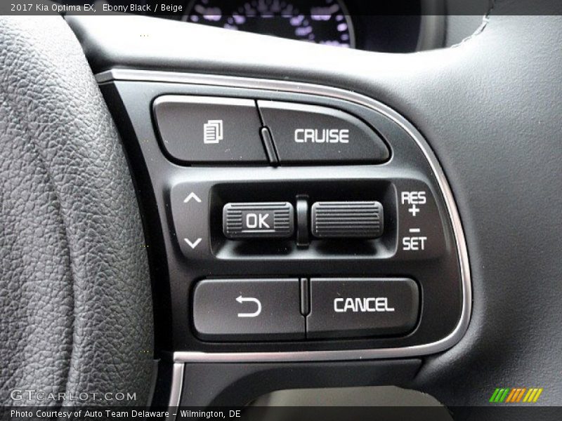 Ebony Black / Beige 2017 Kia Optima EX