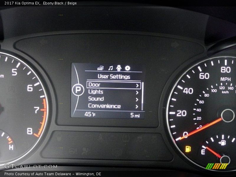 Ebony Black / Beige 2017 Kia Optima EX