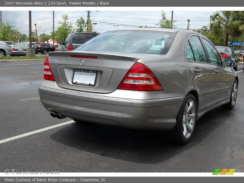 Pewter Metallic / Black 2007 Mercedes-Benz C 230 Sport