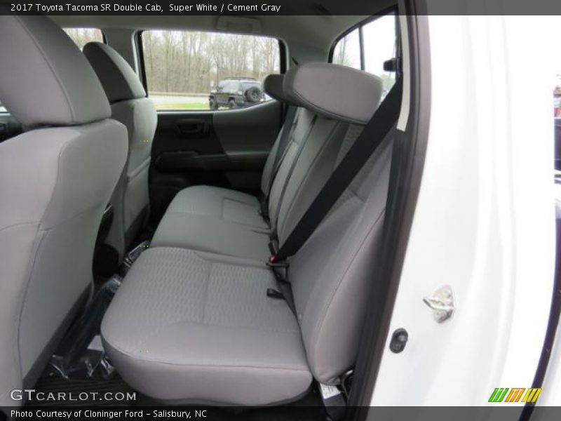 Super White / Cement Gray 2017 Toyota Tacoma SR Double Cab