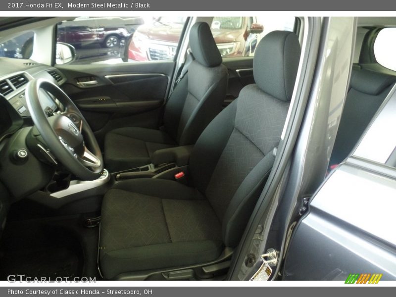 Modern Steel Metallic / Black 2017 Honda Fit EX