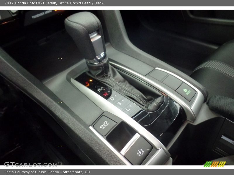 White Orchid Pearl / Black 2017 Honda Civic EX-T Sedan