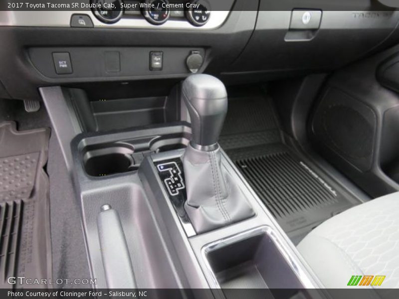 Super White / Cement Gray 2017 Toyota Tacoma SR Double Cab