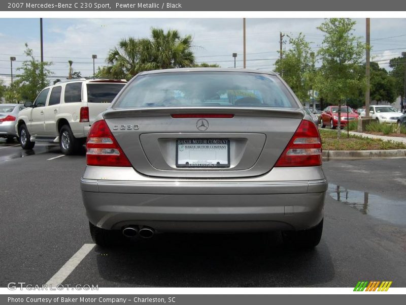 Pewter Metallic / Black 2007 Mercedes-Benz C 230 Sport