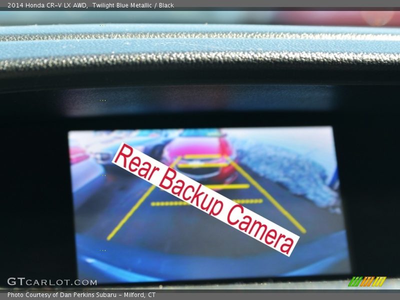 Twilight Blue Metallic / Black 2014 Honda CR-V LX AWD