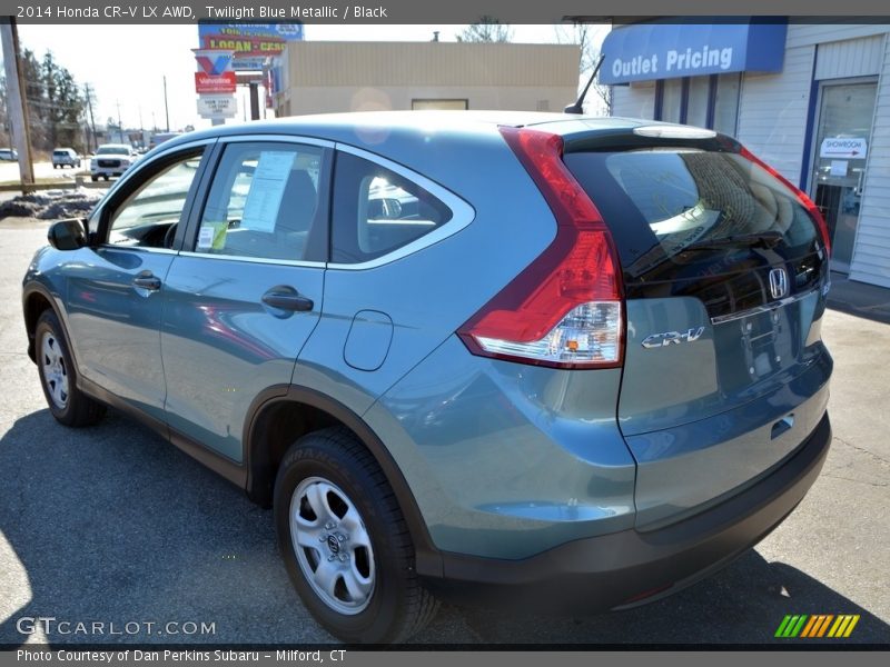 Twilight Blue Metallic / Black 2014 Honda CR-V LX AWD