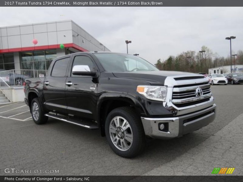 Midnight Black Metallic / 1794 Edition Black/Brown 2017 Toyota Tundra 1794 CrewMax