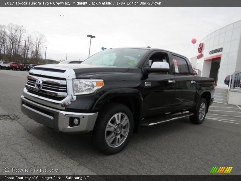 Midnight Black Metallic / 1794 Edition Black/Brown 2017 Toyota Tundra 1794 CrewMax