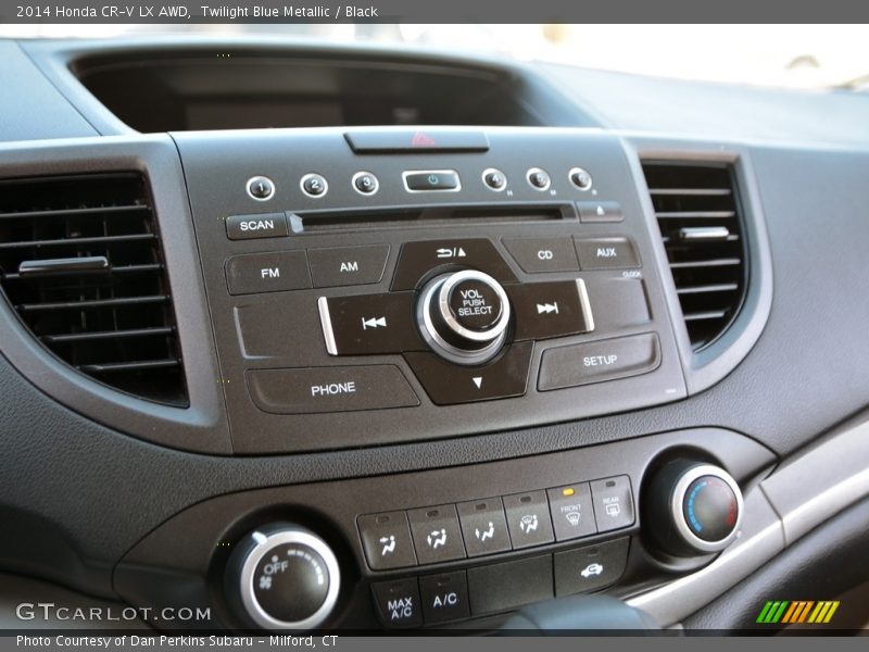 Twilight Blue Metallic / Black 2014 Honda CR-V LX AWD