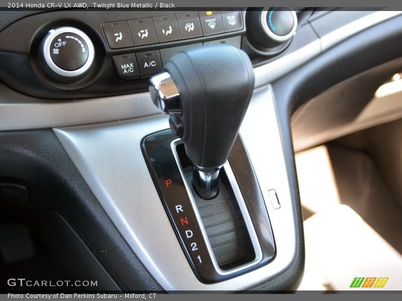 Twilight Blue Metallic / Black 2014 Honda CR-V LX AWD
