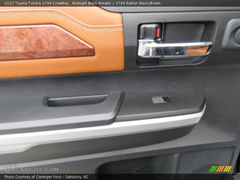 Midnight Black Metallic / 1794 Edition Black/Brown 2017 Toyota Tundra 1794 CrewMax