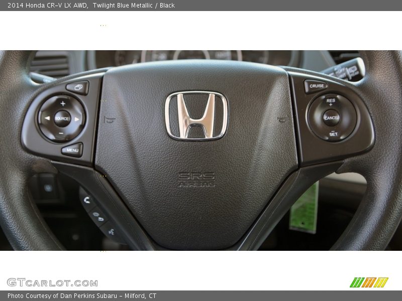 Twilight Blue Metallic / Black 2014 Honda CR-V LX AWD