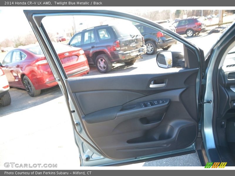 Twilight Blue Metallic / Black 2014 Honda CR-V LX AWD