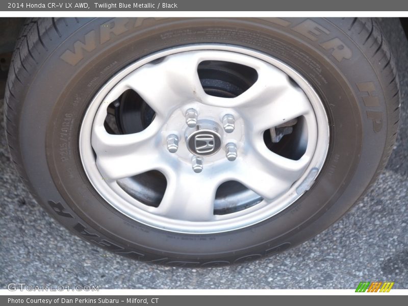 Twilight Blue Metallic / Black 2014 Honda CR-V LX AWD