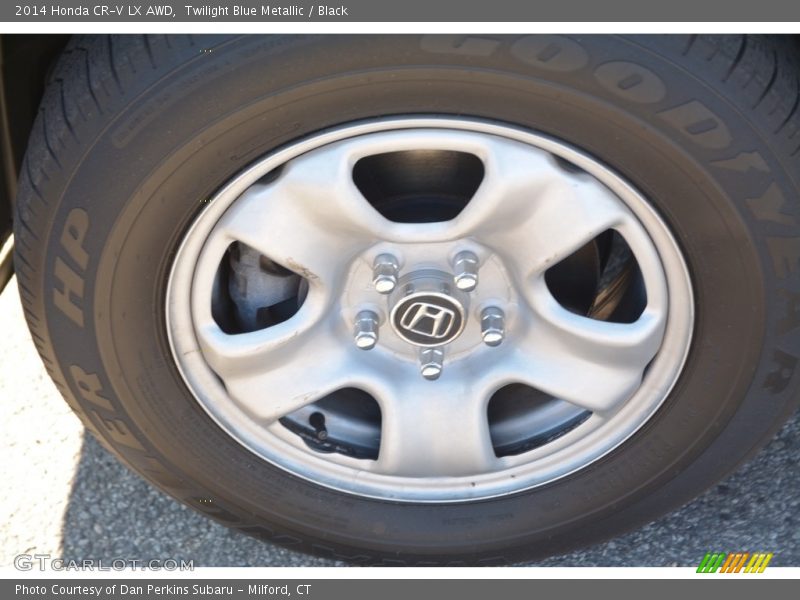 Twilight Blue Metallic / Black 2014 Honda CR-V LX AWD