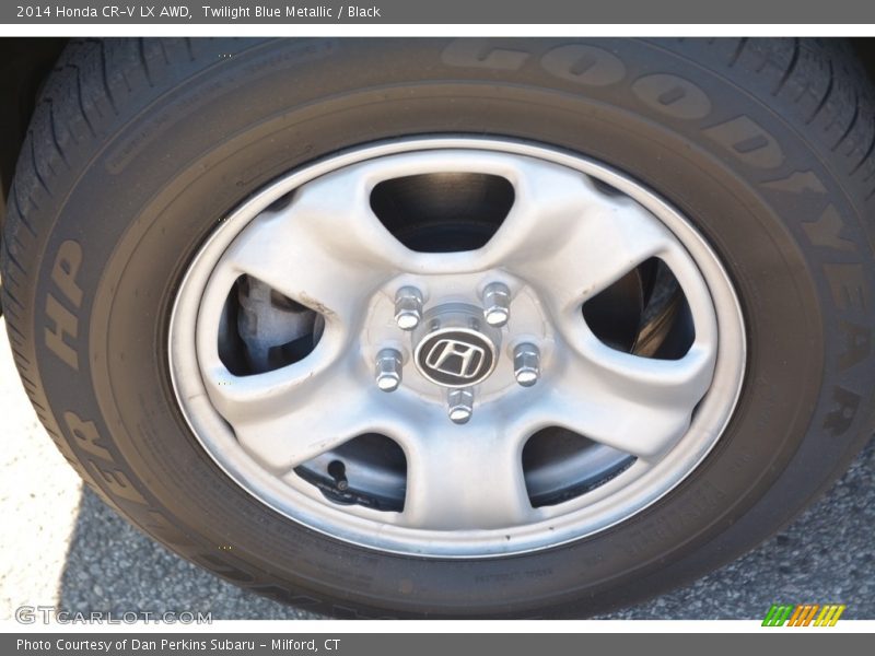 Twilight Blue Metallic / Black 2014 Honda CR-V LX AWD