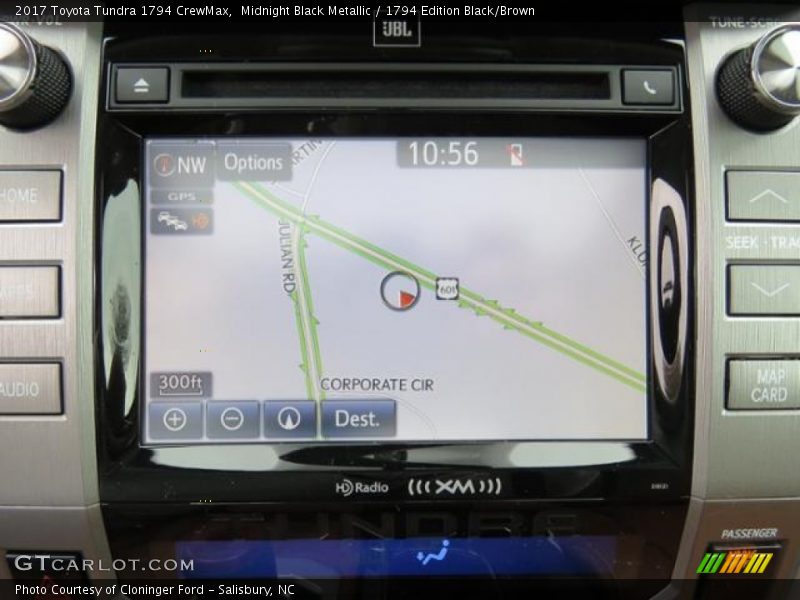 Navigation of 2017 Tundra 1794 CrewMax