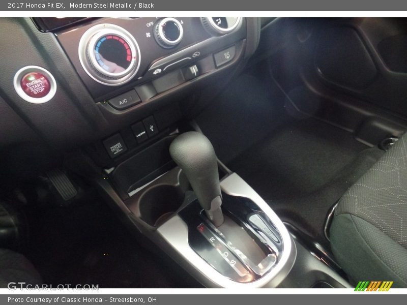 Modern Steel Metallic / Black 2017 Honda Fit EX