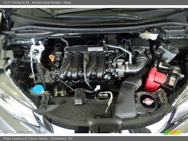 Modern Steel Metallic / Black 2017 Honda Fit EX