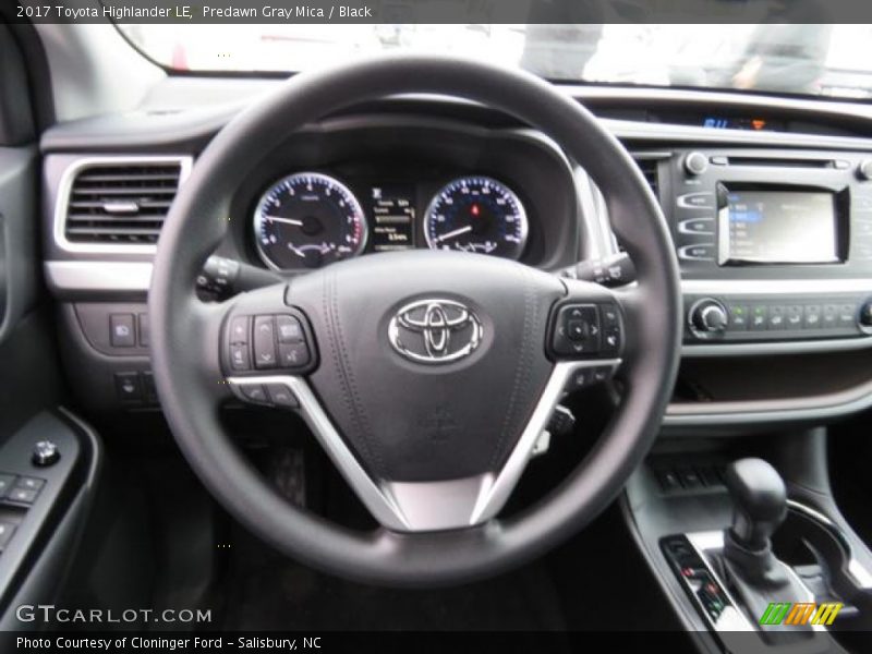 Predawn Gray Mica / Black 2017 Toyota Highlander LE