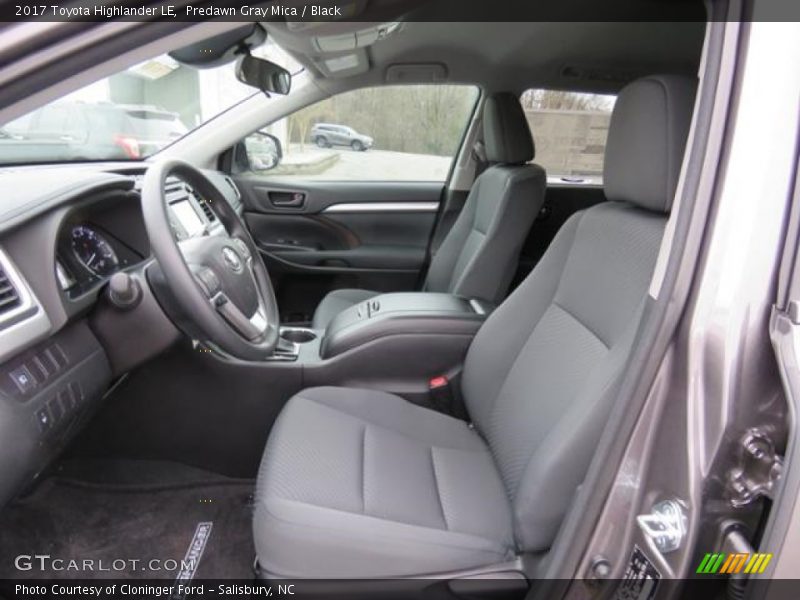 Predawn Gray Mica / Black 2017 Toyota Highlander LE
