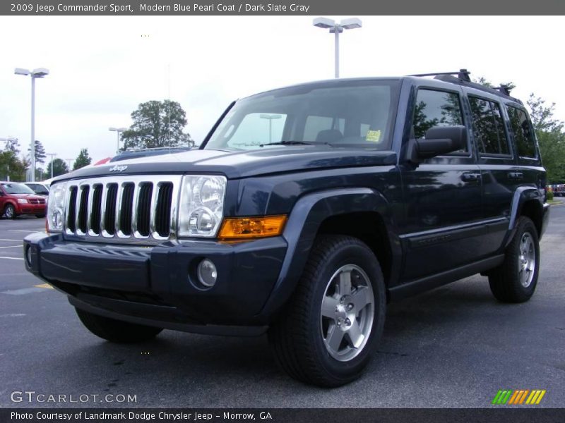 Modern Blue Pearl Coat / Dark Slate Gray 2009 Jeep Commander Sport