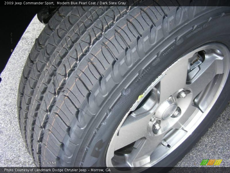 Modern Blue Pearl Coat / Dark Slate Gray 2009 Jeep Commander Sport