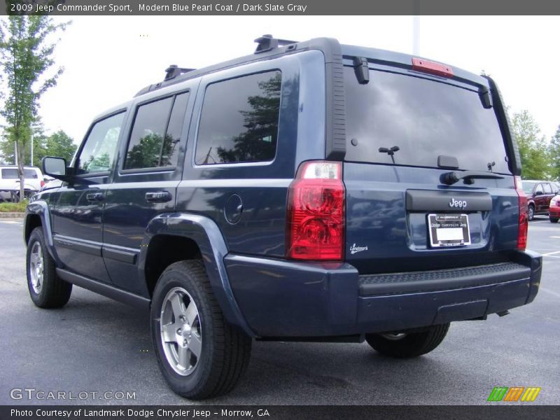 Modern Blue Pearl Coat / Dark Slate Gray 2009 Jeep Commander Sport