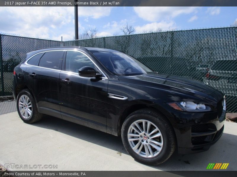 Ultimate Black / Jet w/Tan 2017 Jaguar F-PACE 35t AWD Prestige